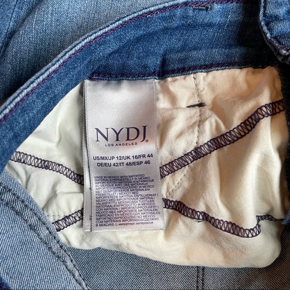 NYDJ Alina Convertible Sz 12 in Jet Stream VGC - Picture 7 of 9